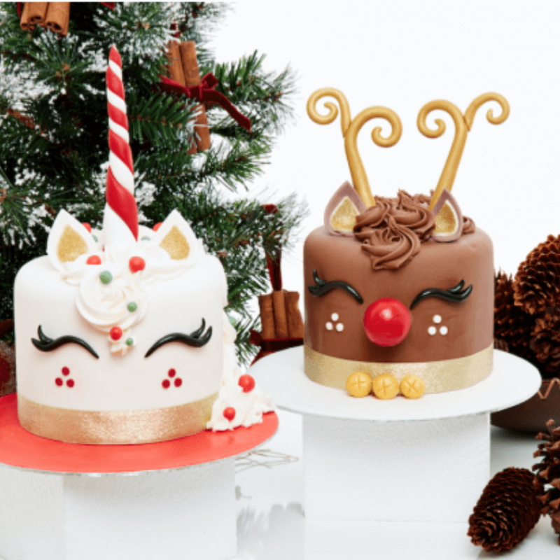 Christmas Reindeer or Unicorn Cake