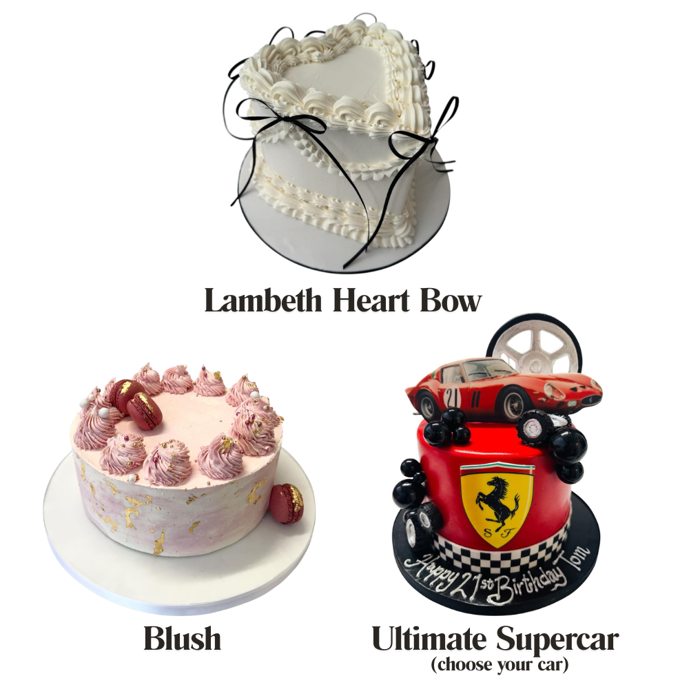 Custom Cake in a Choice of 9 Designs Voucher