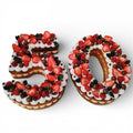 Berries Number Cake